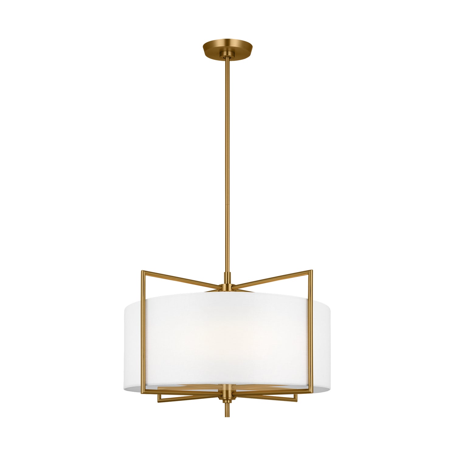 Visual Comfort Studio - CP1394BBS - Four Light Pendant - Perno - Burnished Brass