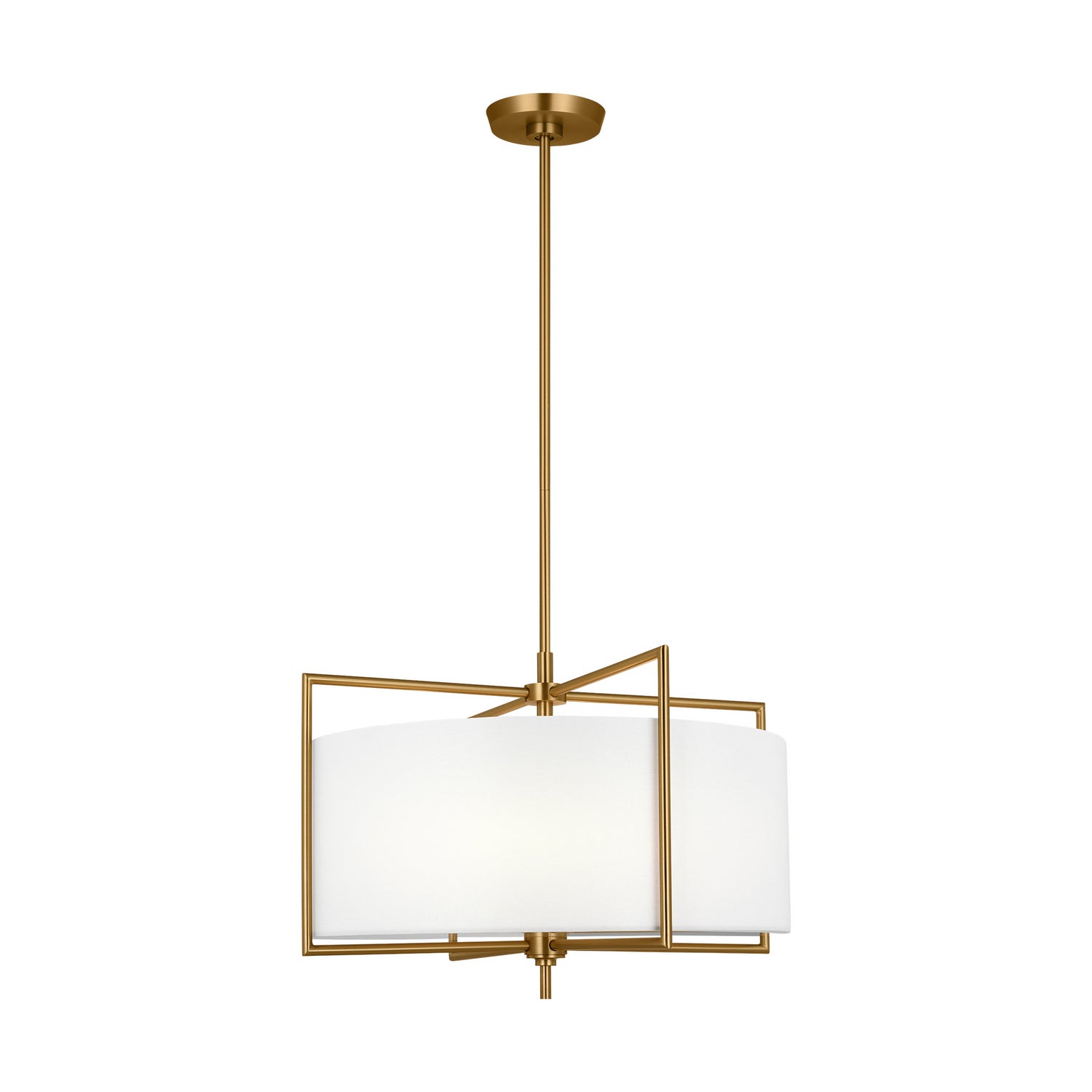 Visual Comfort Studio - CP1394BBS - Four Light Pendant - Perno - Burnished Brass