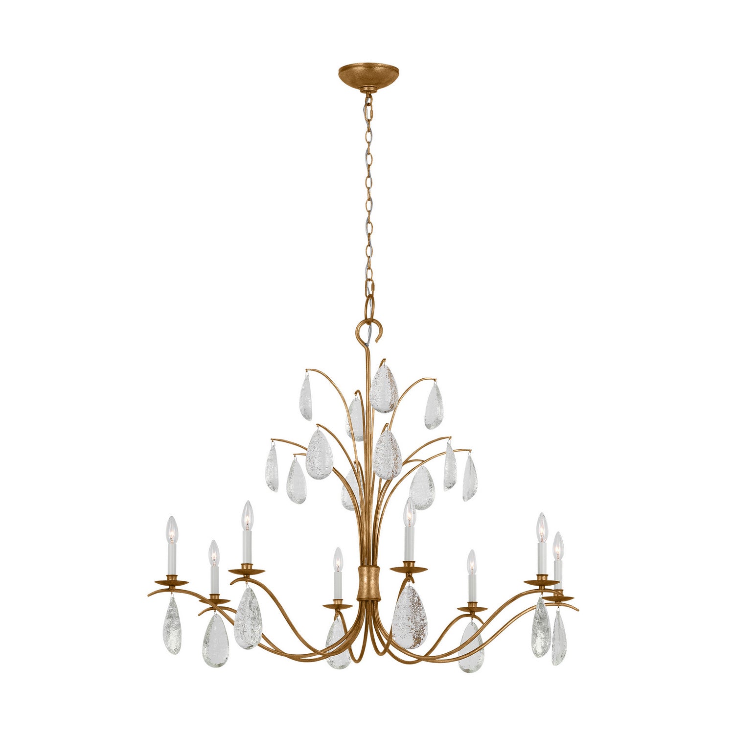 Visual Comfort Studio - CC1598ADB - Eight Light Chandelier - Shannon - Antique Gild