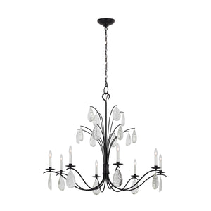 Visual Comfort Studio - CC1598AI - Eight Light Chandelier - Shannon - Aged Iron