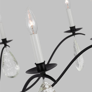 Visual Comfort Studio - CC1598AI - Eight Light Chandelier - Shannon - Aged Iron