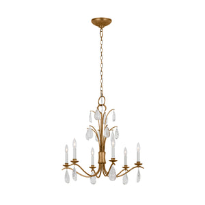 Visual Comfort Studio - CC1616ADB - Six Light Chandelier - Shannon - Antique Gild