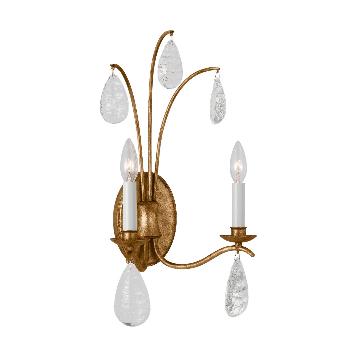 Visual Comfort Studio - CW1292ADB - Two Light Wall Sconce - Shannon - Antique Gild