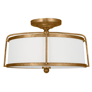 Visual Comfort Studio - CF1102ADB - Two Light Semi-Flush Mount - Stonington - Antique Gild