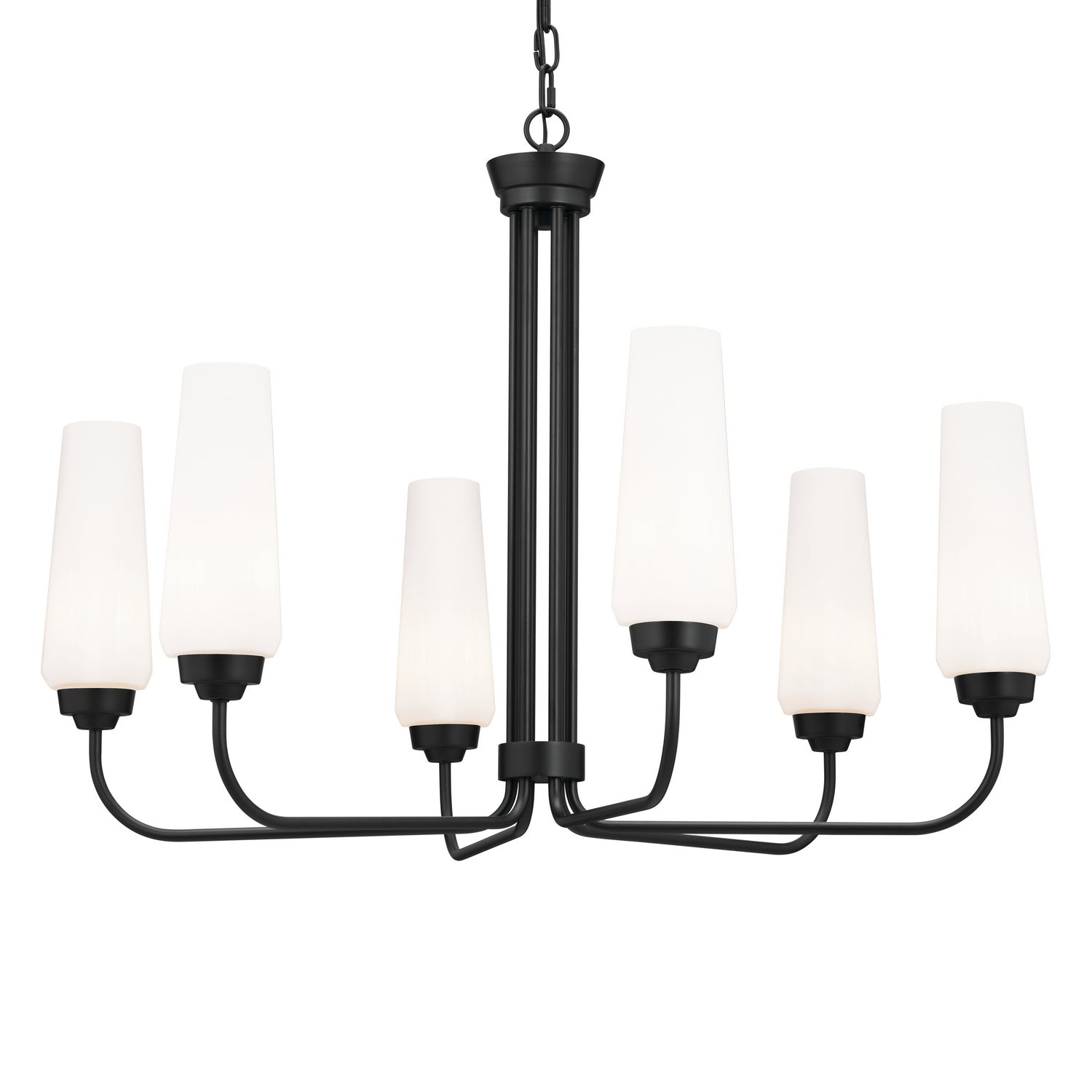 Kichler - 52480BK - Six Light Chandelier - Truby - Black