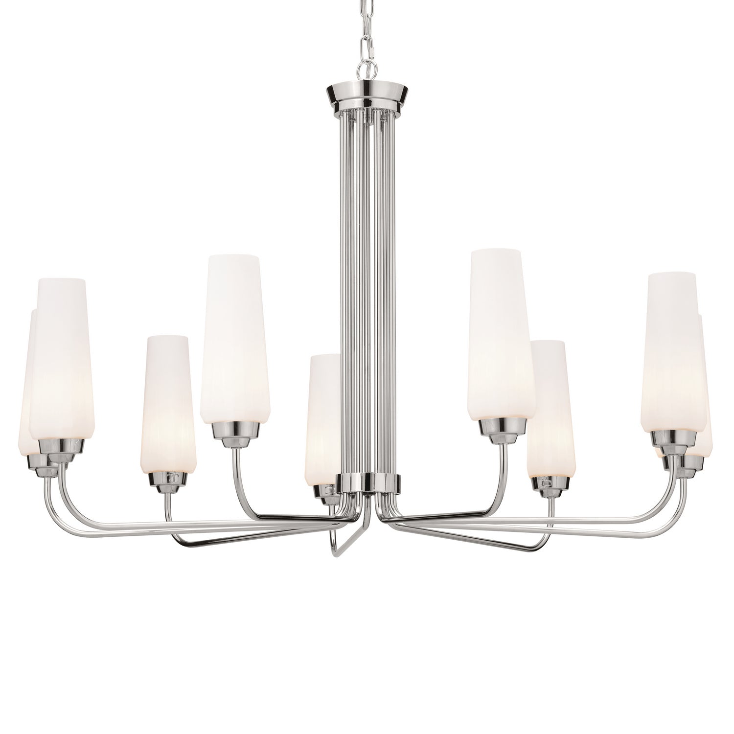 Kichler - 52481PN - Nine Light Chandelier - Truby - Polished Nickel