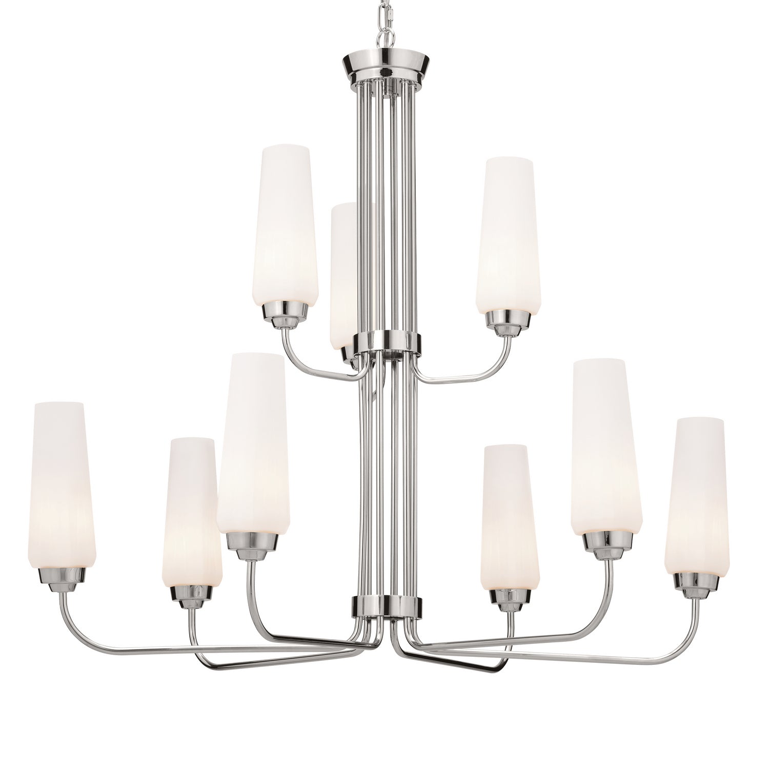 Kichler - 52482PN - Nine Light Chandelier - Truby - Polished Nickel