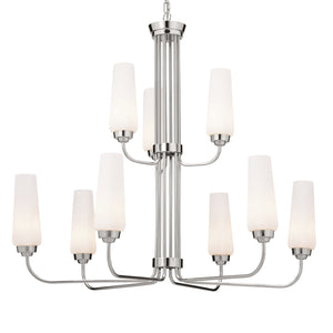 Kichler - 52482PN - Nine Light Chandelier - Truby - Polished Nickel