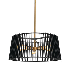 Kichler - 44171BK - Three Light Pendant - Linara - Black