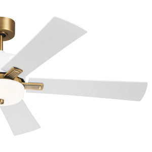 Kichler - 300395WH - 56"Ceiling Fan - Icon - Brushed Natural Brass