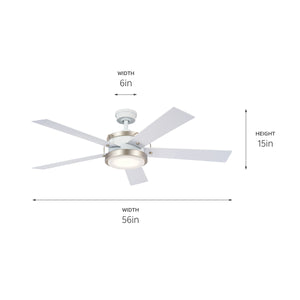 Kichler - 330045WH - 56"Ceiling Fan - Salvo - White