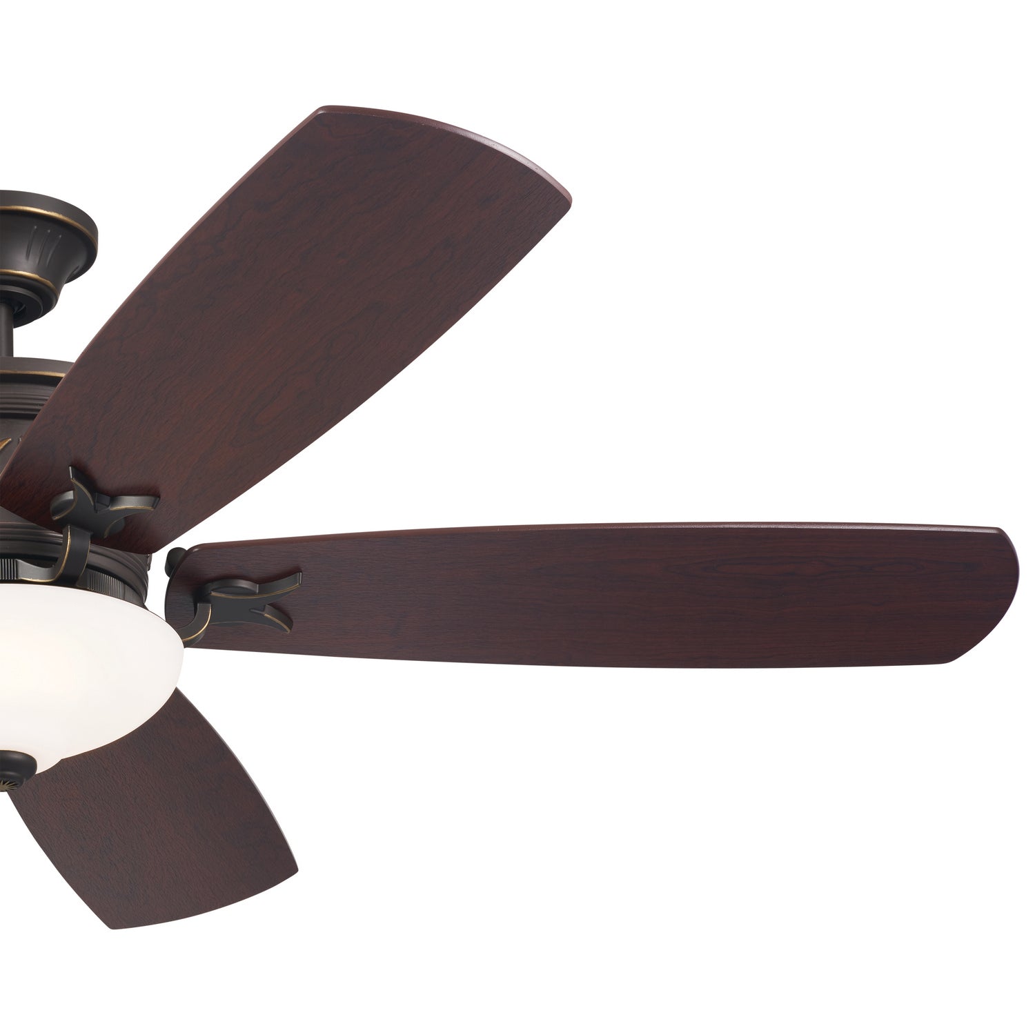 Kichler - 300325OZ - 56"Ceiling Fan - Crescent - Olde Bronze with Gold Highlights