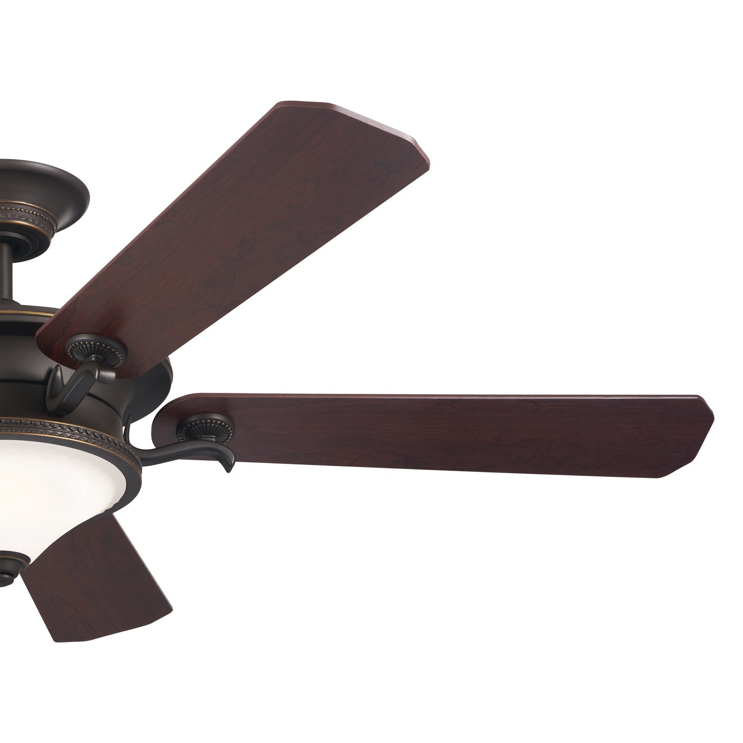 Kichler - 300370OZ - 60"Ceiling Fan - Rise - Olde Bronze with Gold Highlights