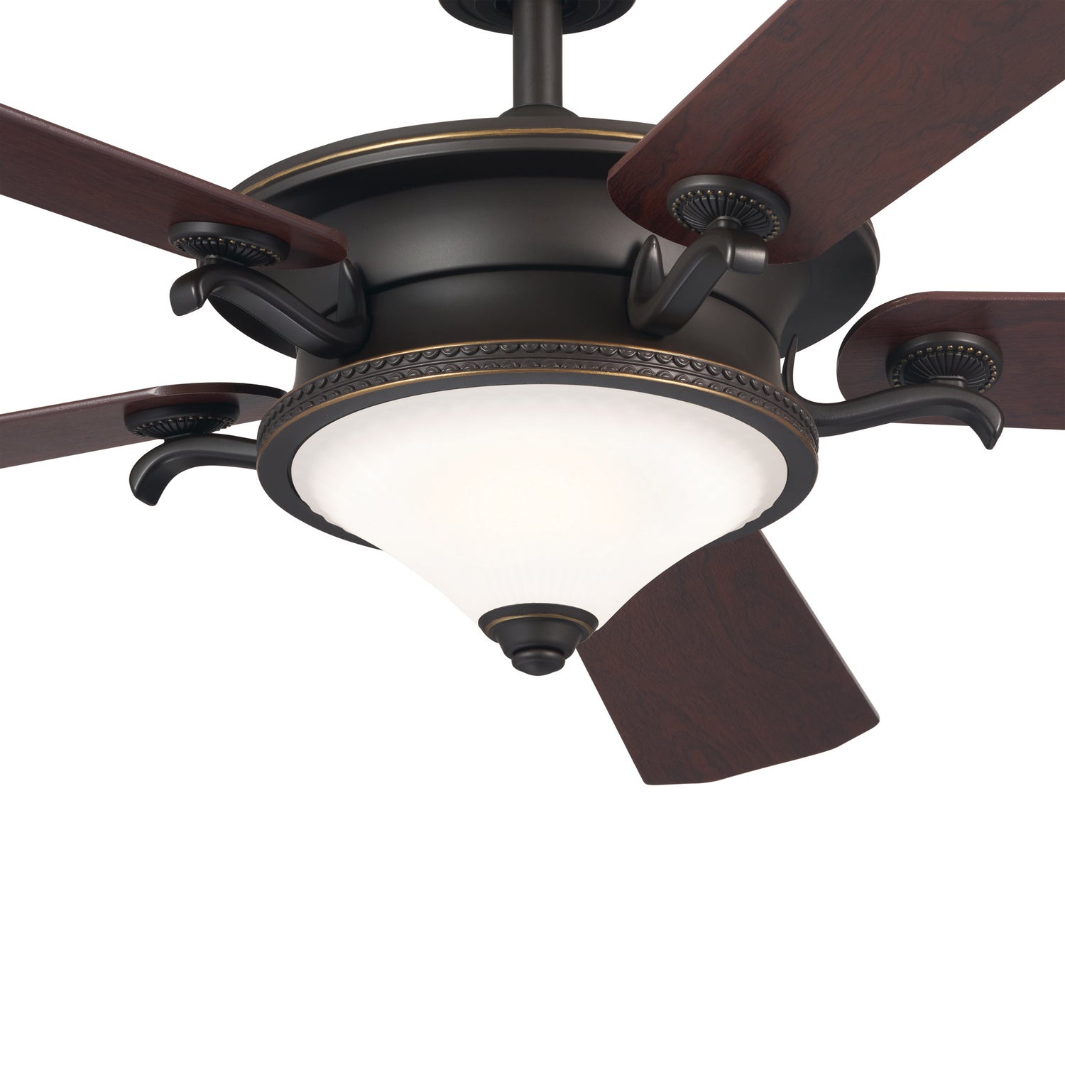 Kichler - 300370OZ - 60"Ceiling Fan - Rise - Olde Bronze with Gold Highlights