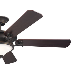 Kichler - 300370OZ - 60"Ceiling Fan - Rise - Olde Bronze with Gold Highlights