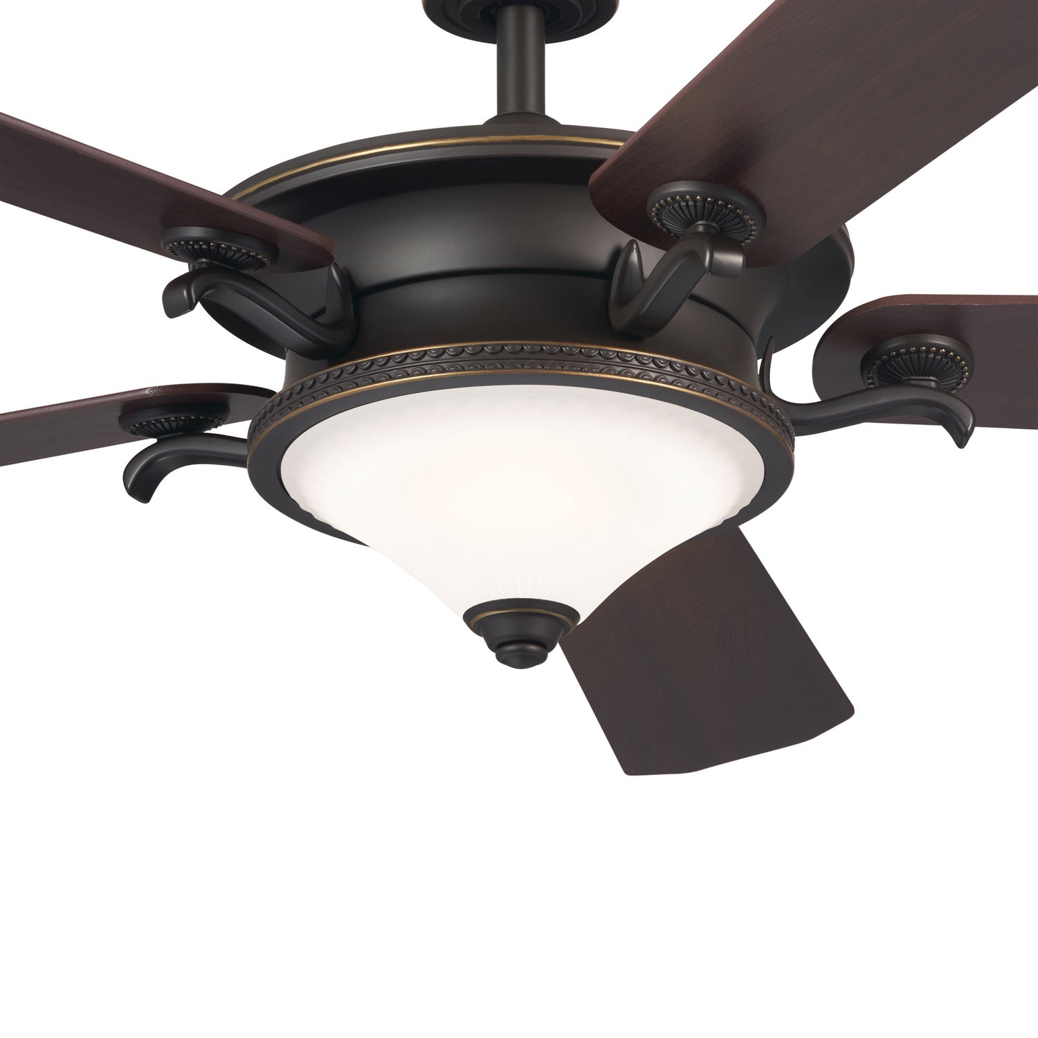 Kichler - 300370OZ - 60"Ceiling Fan - Rise - Olde Bronze with Gold Highlights