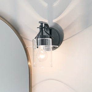 Kichler - 55077BK - One Light Wall Sconce - Everett - Black