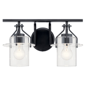 Kichler - 55078BK - Two Light Bath - Everett - Black