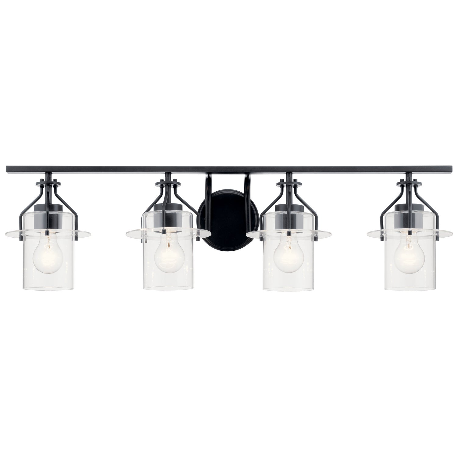 Kichler - 55080BK - Four Light Bath - Everett - Black