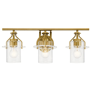 Kichler - 55079NBR - Three Light Bath - Everett - Brushed Brass