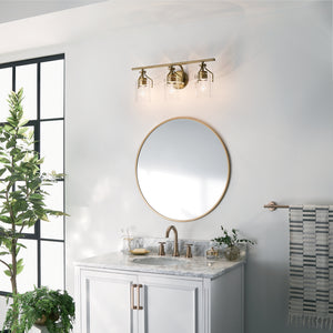 Kichler - 55079NBR - Three Light Bath - Everett - Brushed Brass