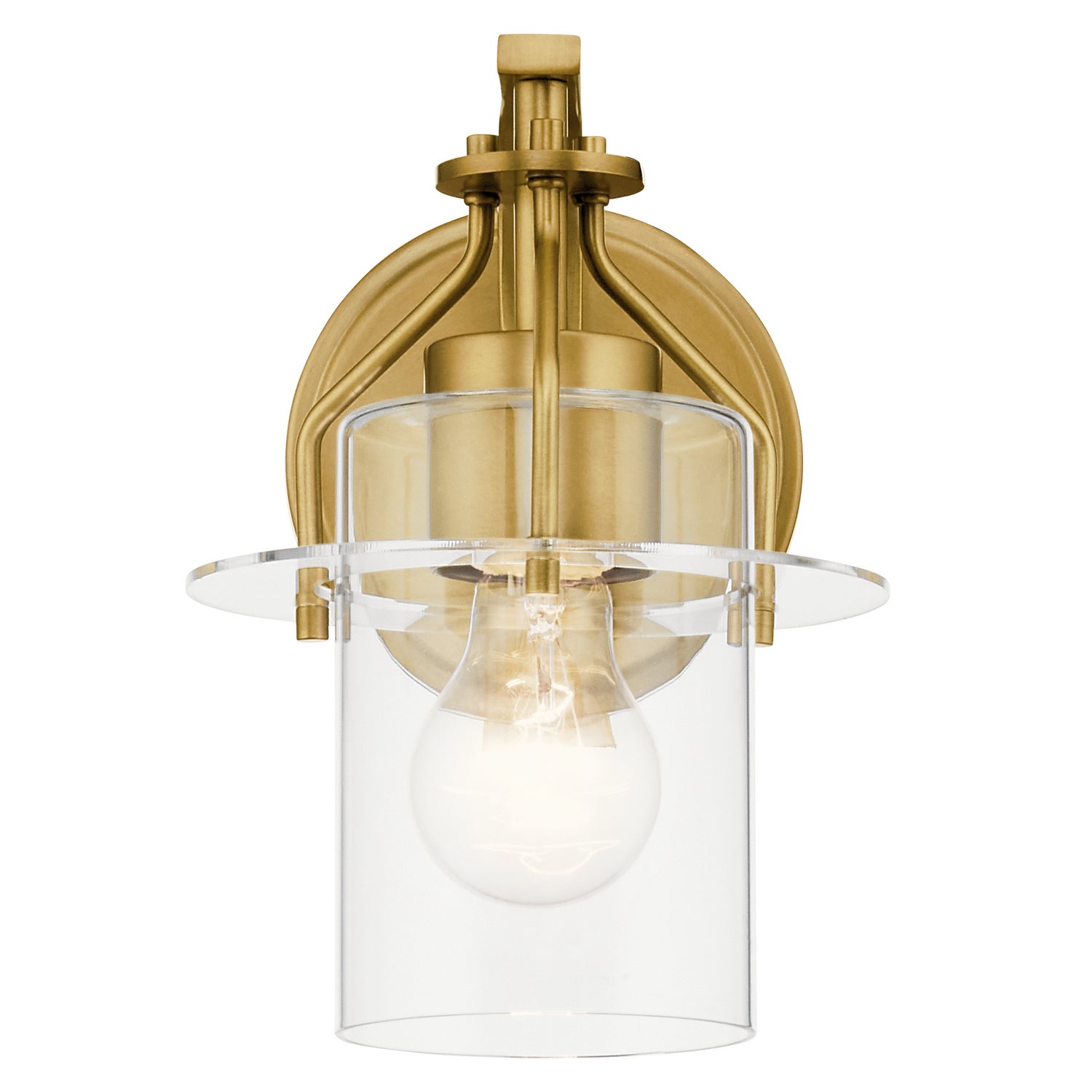 Kichler - 55077NBR - One Light Wall Sconce - Everett - Brushed Brass