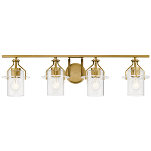 Kichler - 55080NBR - Four Light Bath - Everett - Brushed Brass