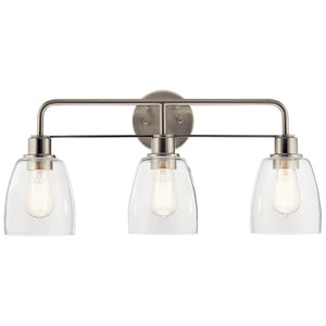 Kichler - 55102NI - Three Light Bath - Meller - Nickel Textured