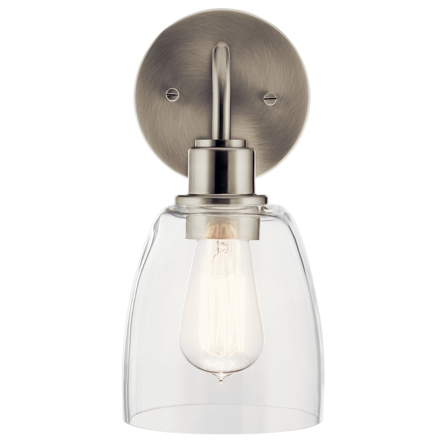 Kichler - 55100NI - One Light Wall Sconce - Meller - Nickel Textured