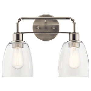 Kichler - 55101NI - Two Light Bath - Meller - Nickel Textured