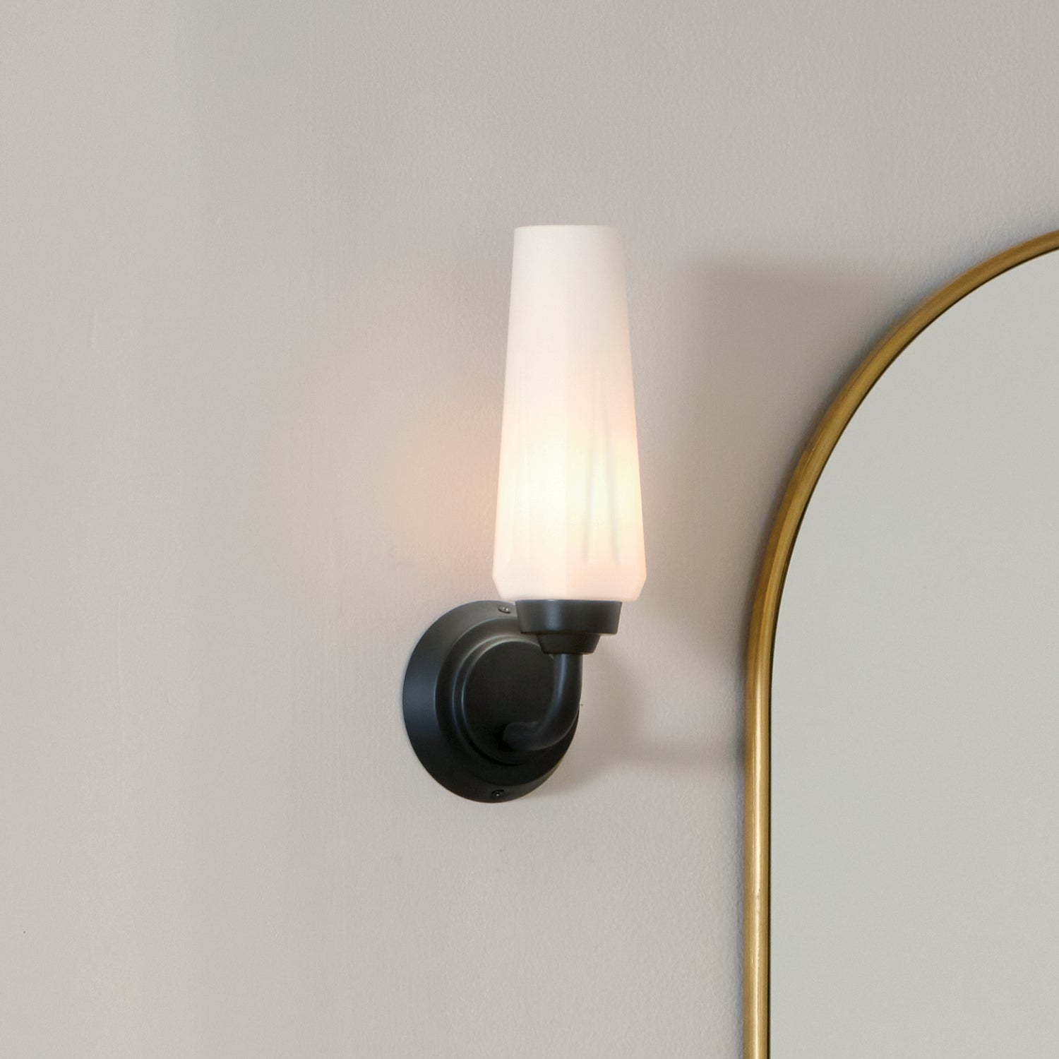 Kichler - 55073BK - One Light Wall Sconce - Truby - Black