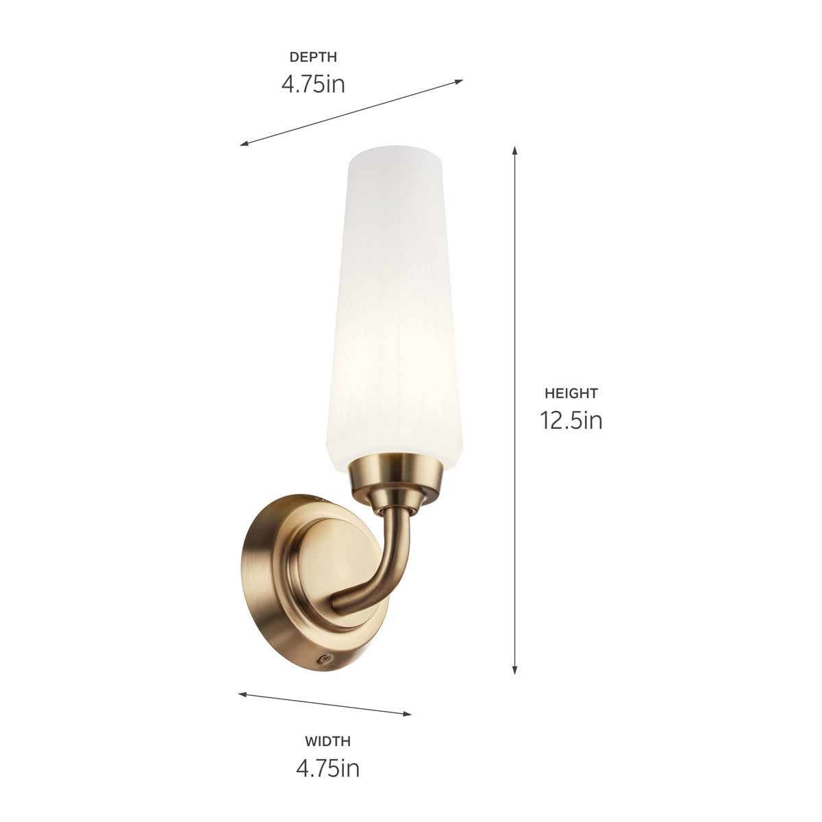 Kichler - 55073CPZ - One Light Wall Sconce - Truby - Champagne Bronze