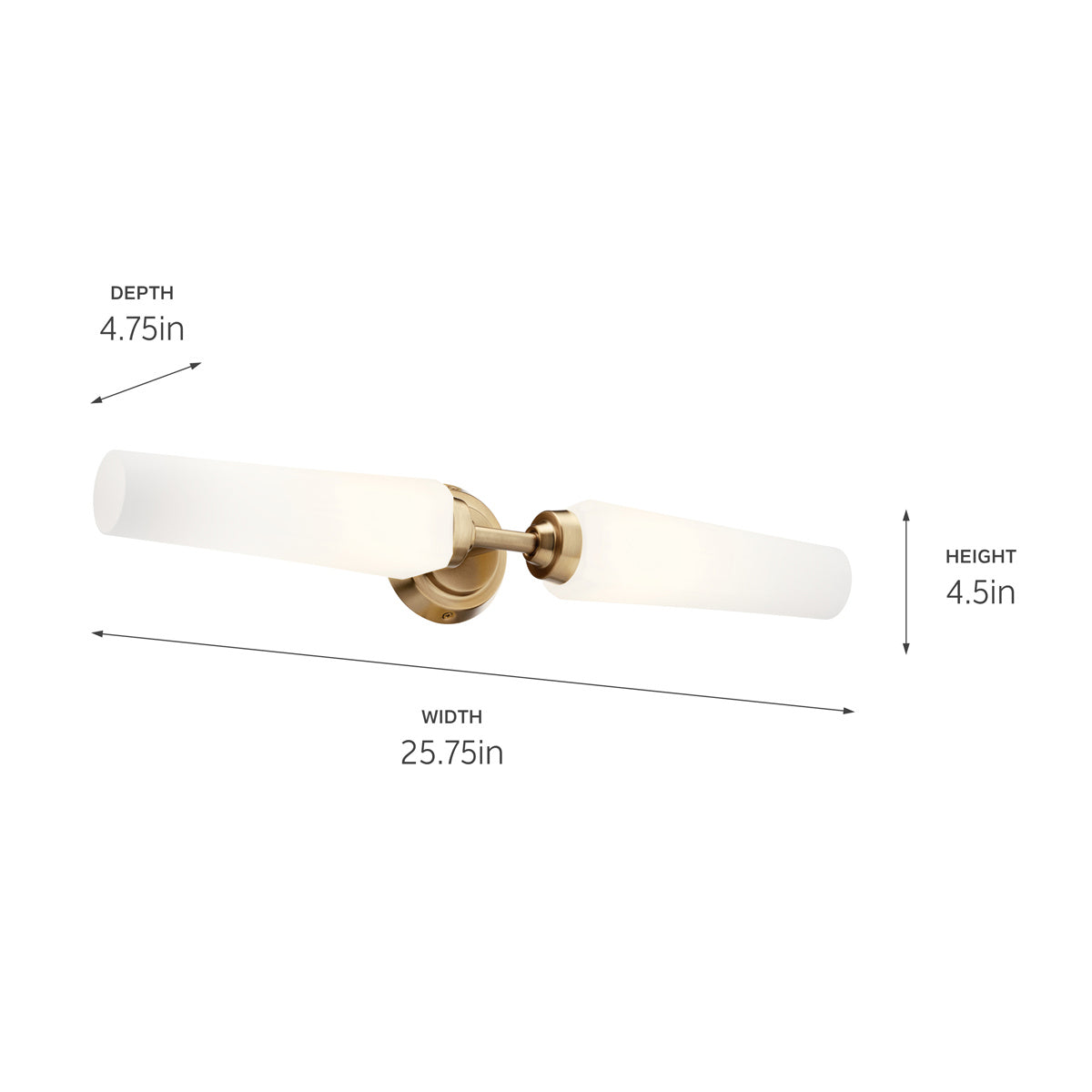 Kichler - 55075CPZ - Two Light Bath - Truby - Champagne Bronze