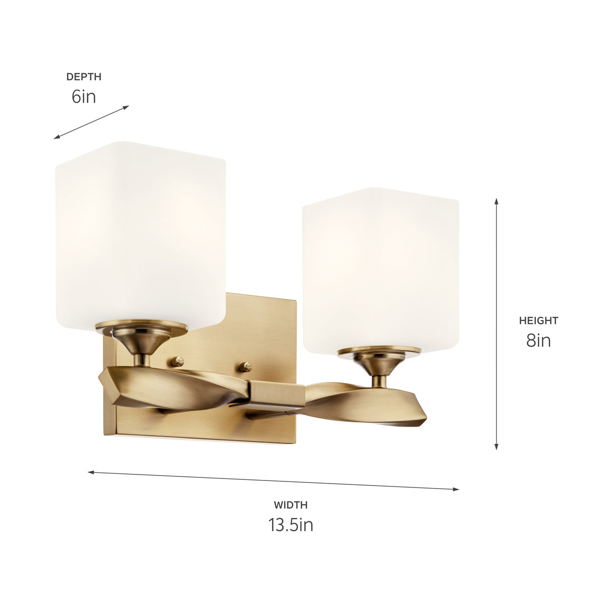 Kichler - 55001CPZ - Two Light Bath - Marette - Champagne Bronze