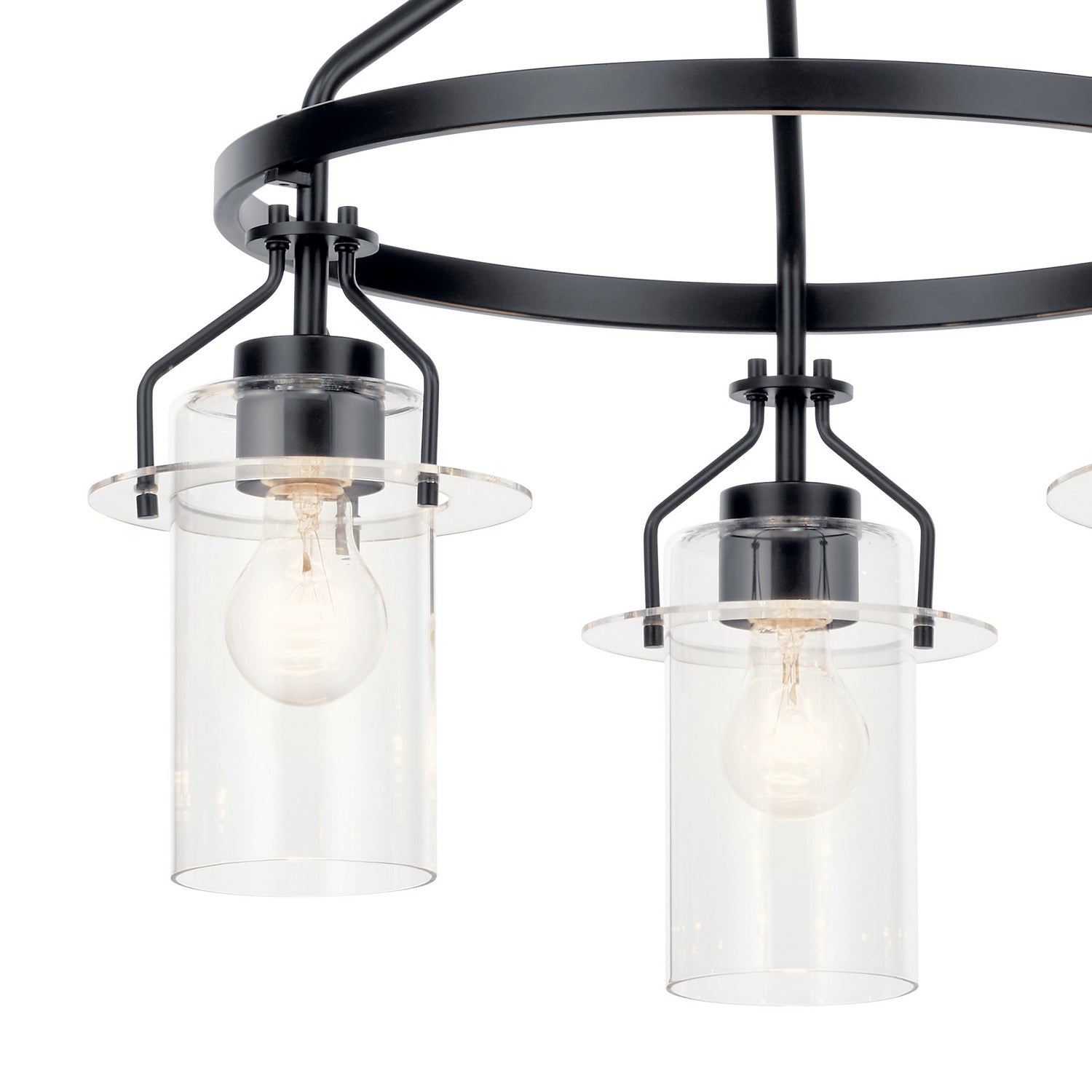 Kichler - 52377BK - Three Light Chandelier - Everett - Black