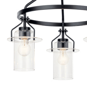 Kichler - 52377BK - Three Light Chandelier - Everett - Black