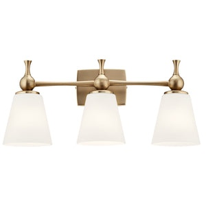 Kichler - 55092CPZ - Three Light Bath - Cosabella - Champagne Bronze