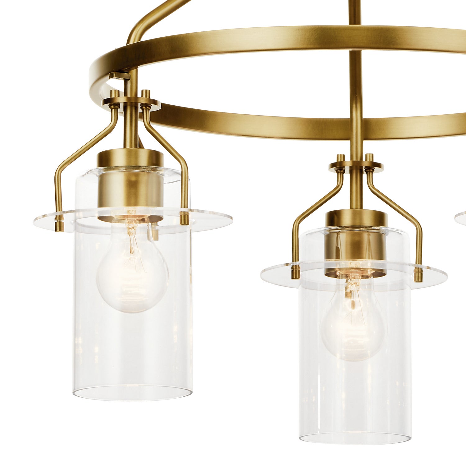 Kichler - 52377NBR - Three Light Chandelier - Everett - Brushed Brass