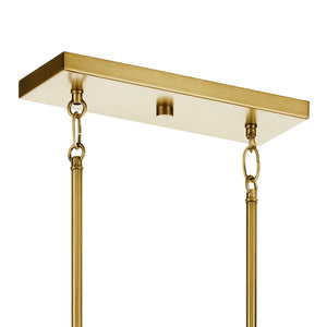 Kichler - 52379NBR - Five Light Linear Chandelier - Everett - Brushed Brass