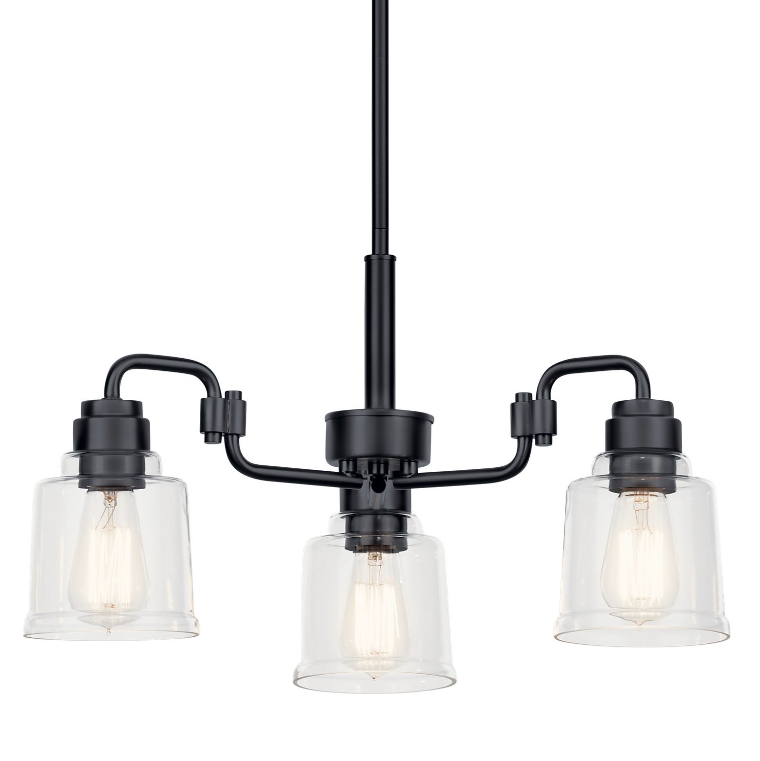 Kichler - 52397BK - Three Light Chandelier - Aivian - Black