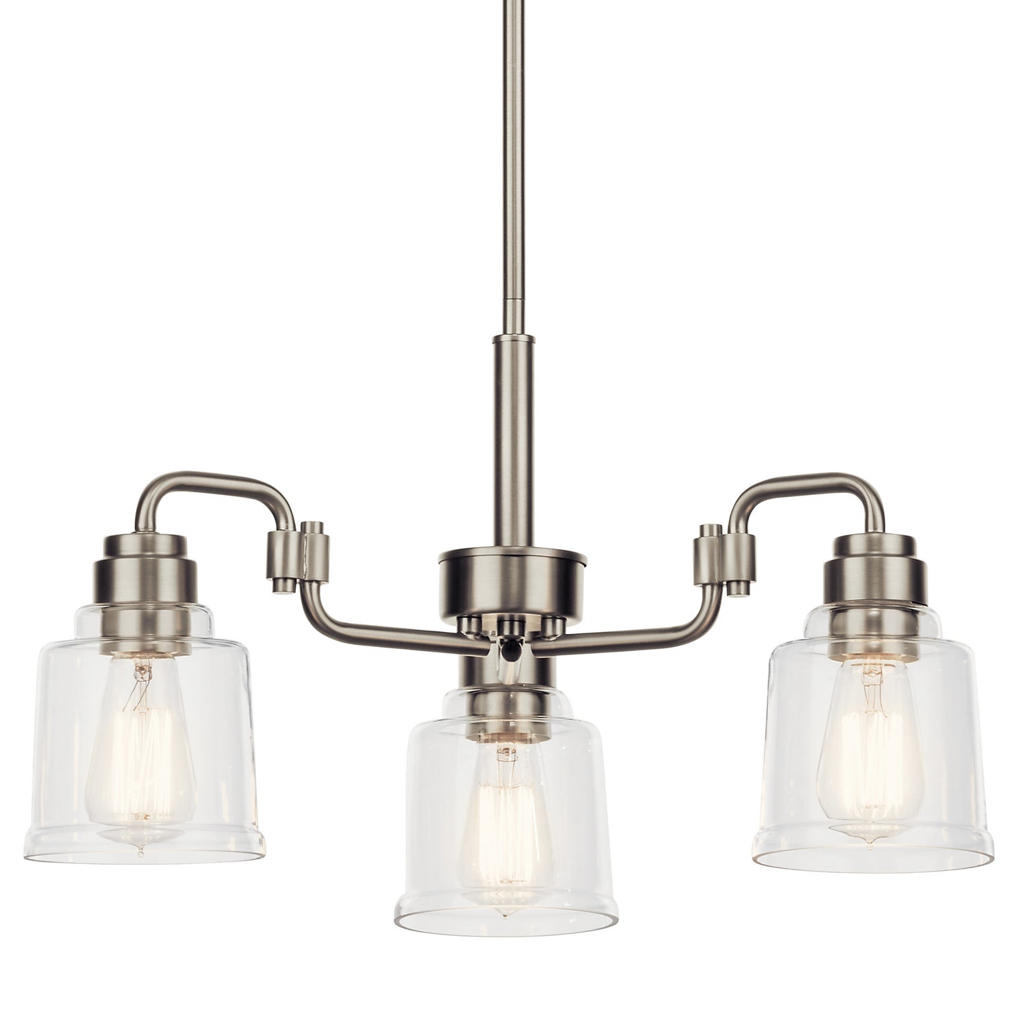 Kichler - 52397NI - Three Light Chandelier - Aivian - Nickel Textured