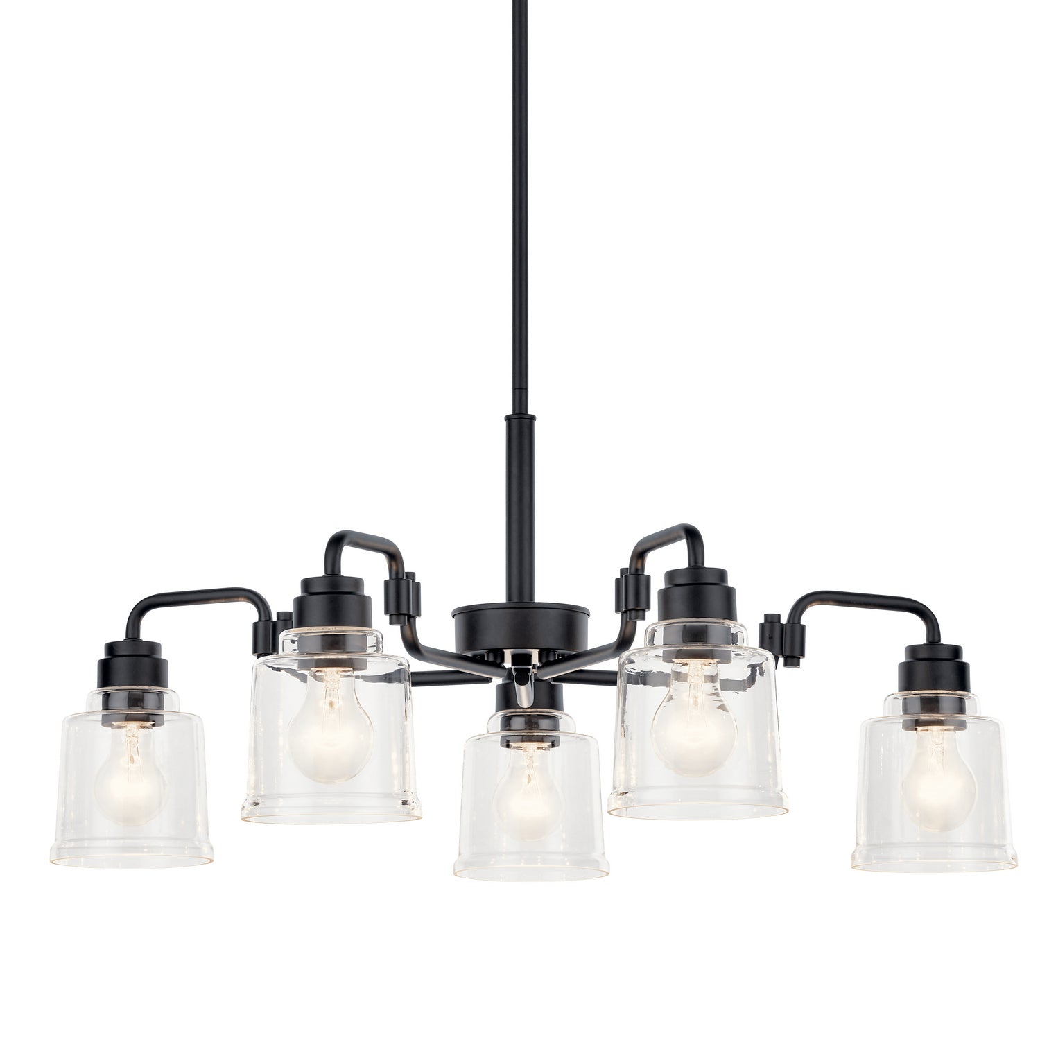 Kichler - 52398BK - Five Light Chandelier - Aivian - Black