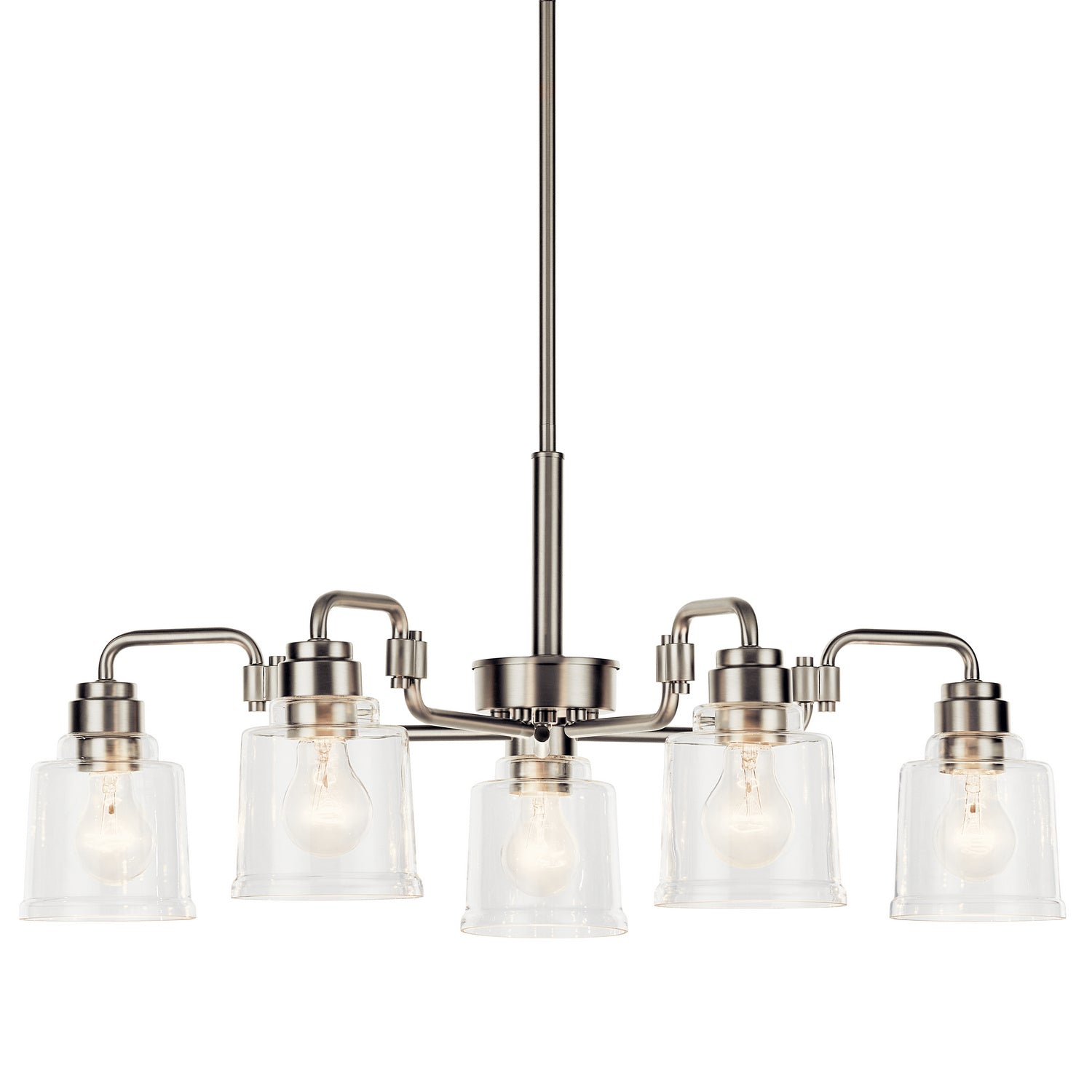 Kichler - 52398NI - Five Light Chandelier - Aivian - Nickel Textured