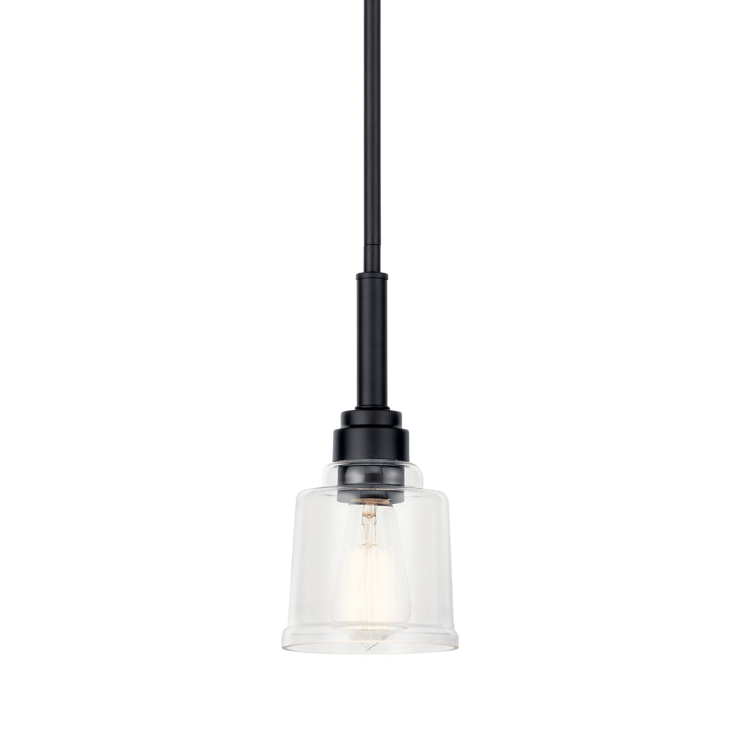 Kichler - 52399BK - One Light Mini Pendant - Aivian - Black