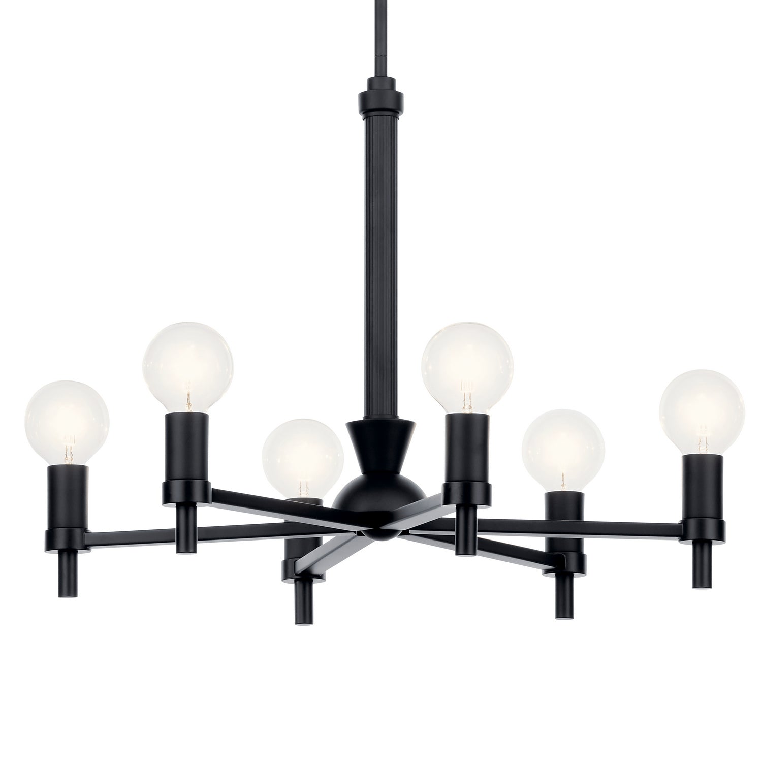 Kichler - 52424BK - Six Light Chandelier - Torvee - Black