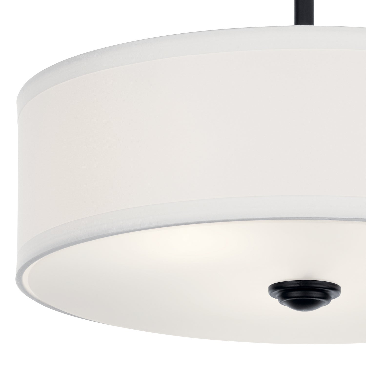 Kichler - 43675BK - Three Light Semi Flush Mount - Shailene - Black