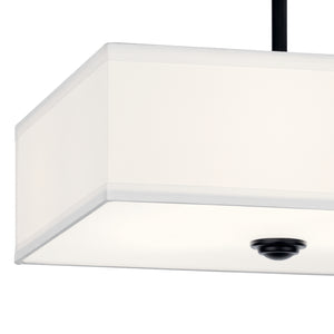 Kichler - 43691BK - Three Light Semi Flush Mount - Shailene - Black