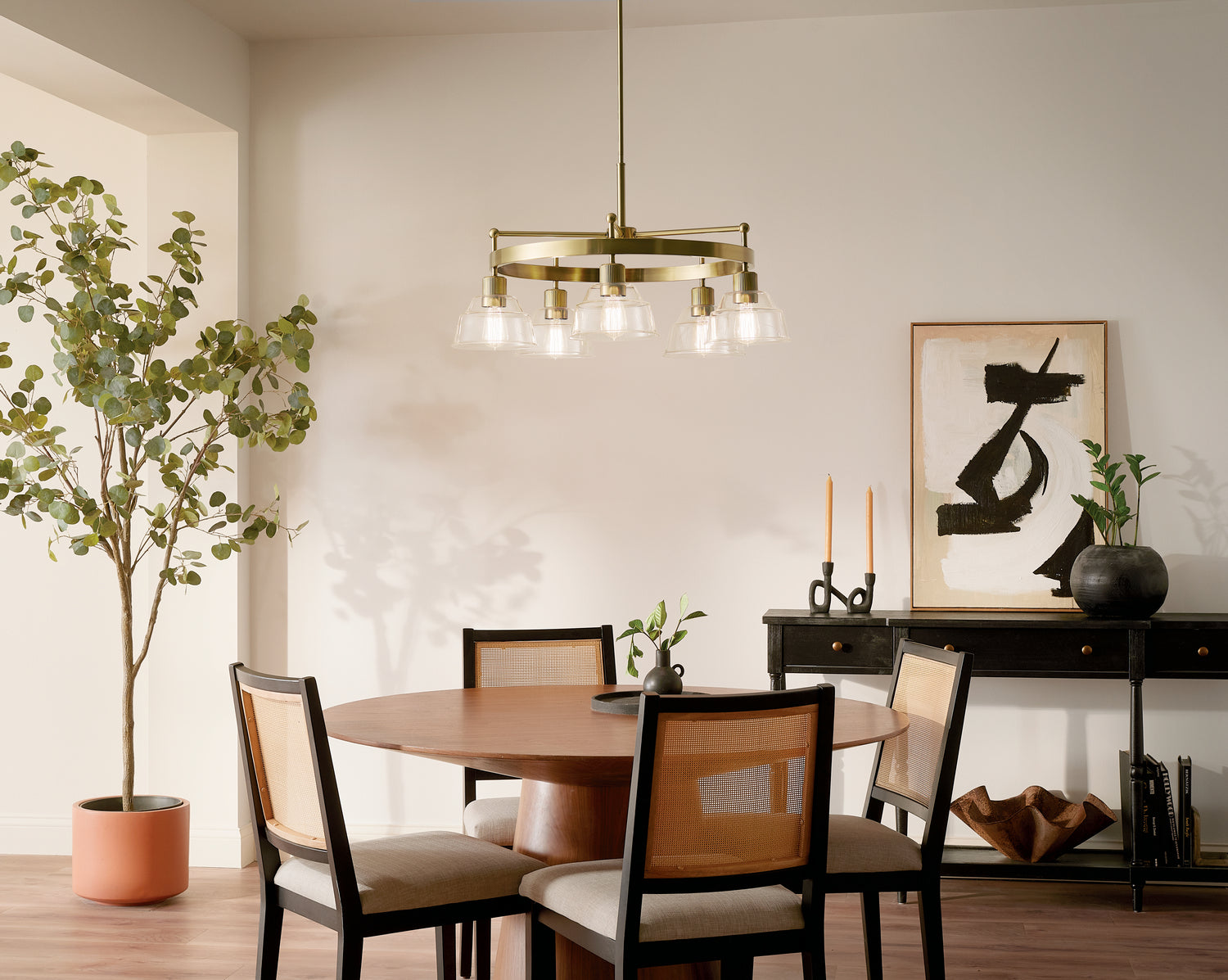 Kichler - 52403BNB - Five Light Chandelier - Eastmont - Brushed Brass