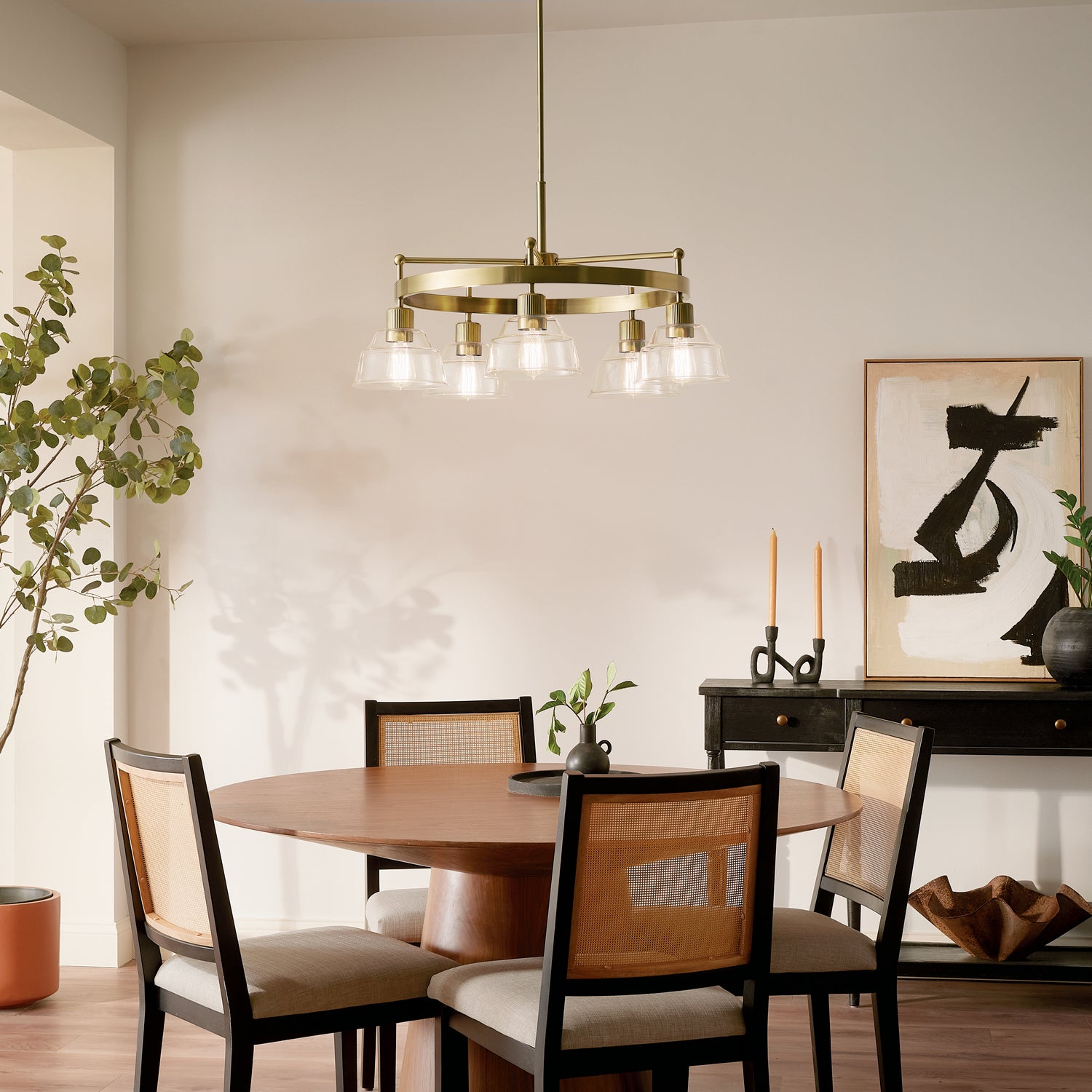 Kichler - 52403BNB - Five Light Chandelier - Eastmont - Brushed Brass