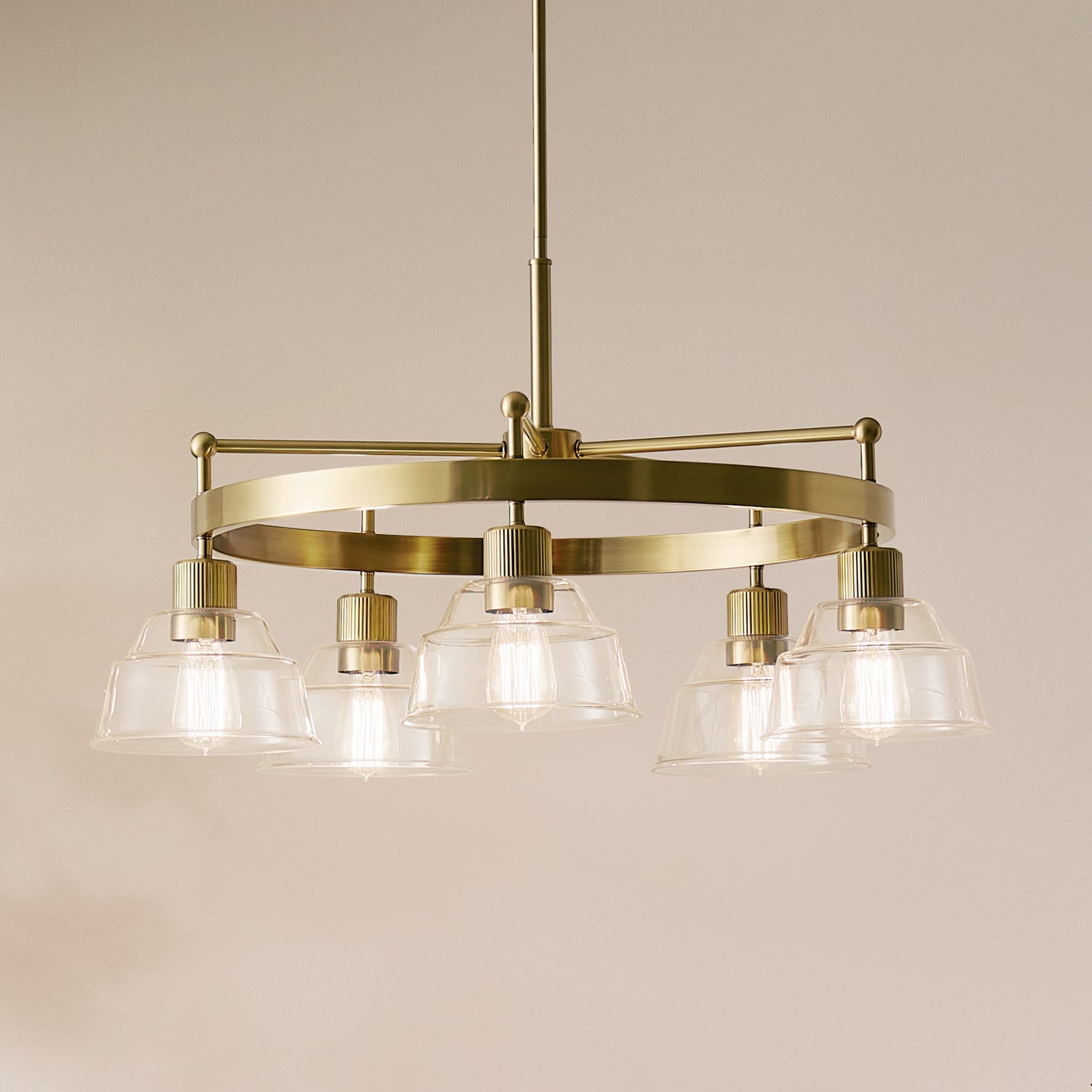 Kichler - 52403BNB - Five Light Chandelier - Eastmont - Brushed Brass